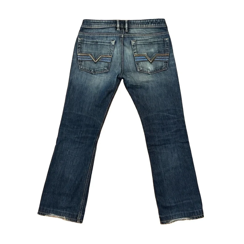 Diesel Zatiny Bootcut Jeans Blue Wash 008FC Mens Size 31x32